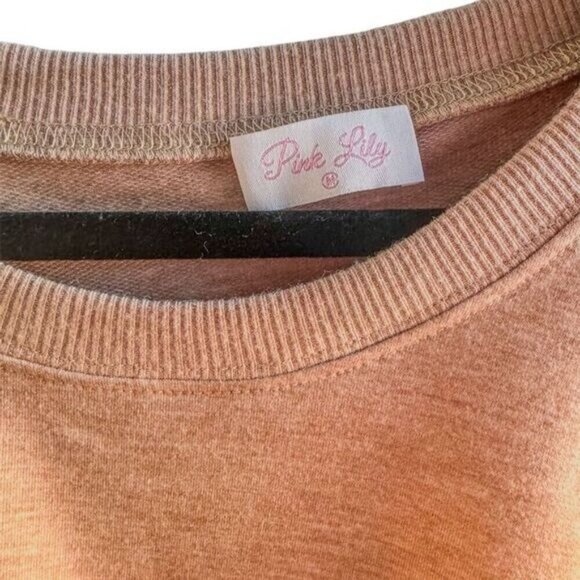 Pink Lily Women's Brown Scoop Neck Bodysuit Short Sleeve Stretchy Casual Medium - Picture 3 of 4